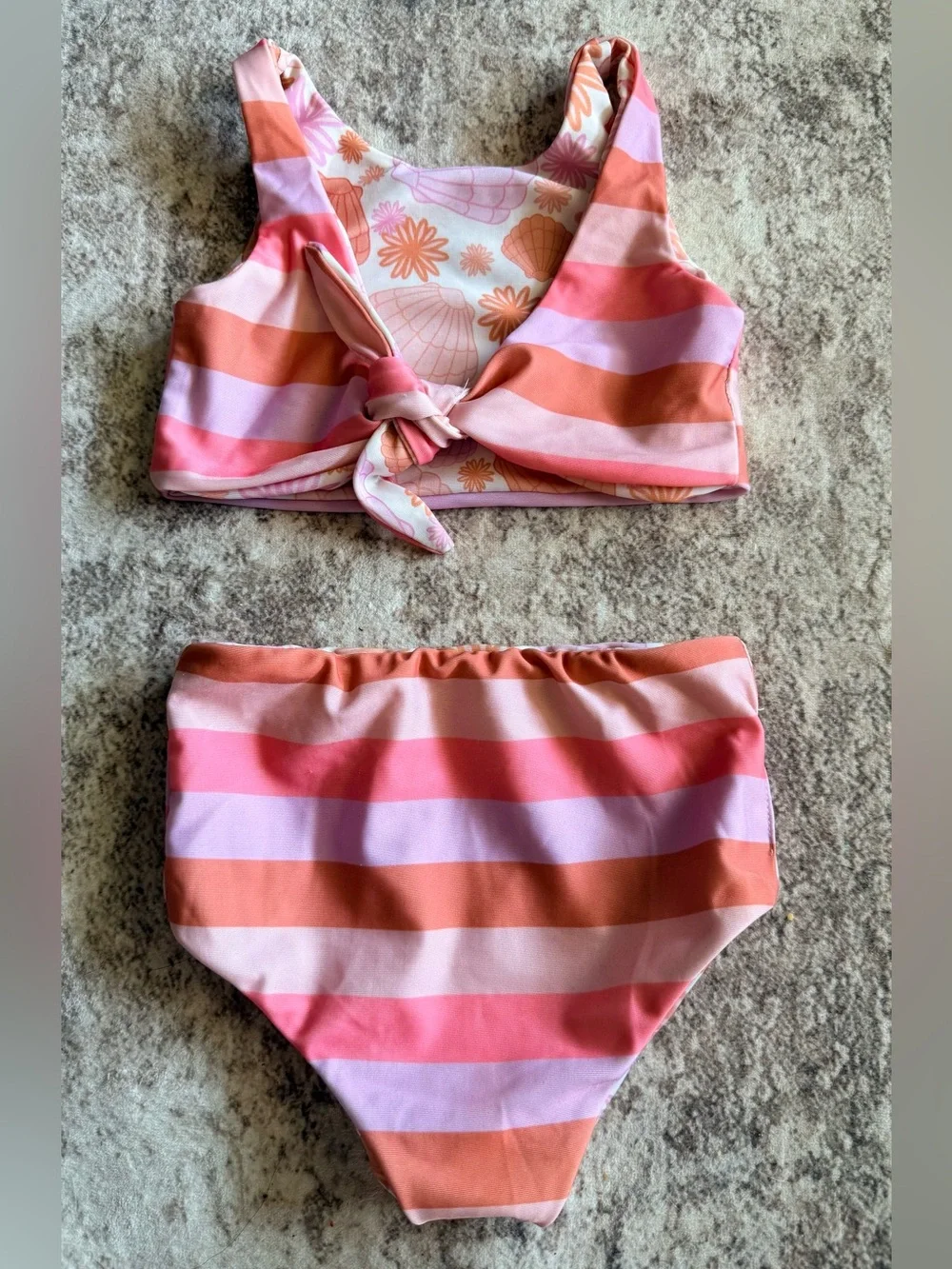 Half Moon Apparel girl’s Reversible Swimsuit